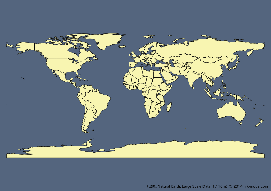 Qgis Quantum Gis 世界地図表示 Mk Mode Blog